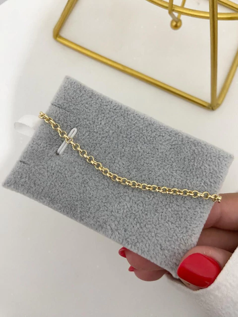 Pulseira elo português - ouro