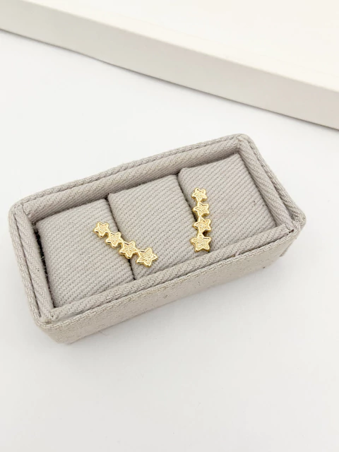 Brinco ear cuff estrelas - ouro - buy online