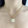 COLAR LEÃO RESINADO BRANCO
