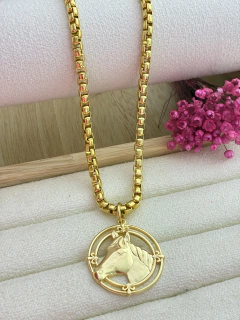 COLAR CAVALO MEDALHÃO na internet