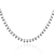 Colar Choker Bolinhas Folheado em Ródio Branco