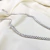 Colar Riviera 45cm Zircônias Crav Coração Banho Ródio Branco