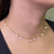 Colar Choker Zircônias Lapidadas Banho Ouro - Bruna Moreschi Semijoias