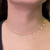 Colar Choker Zircônias Lapidadas Banho Ouro na internet