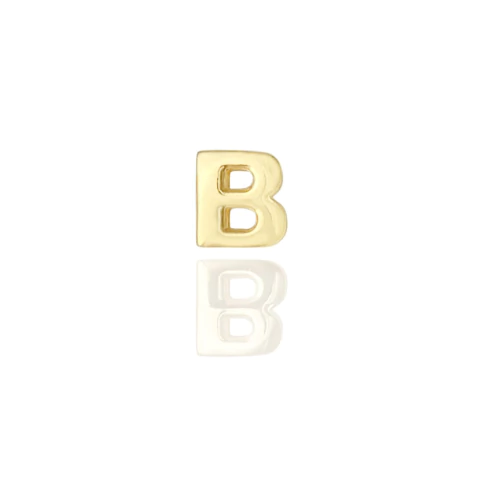 Pingente Letra Colar ou Pulseira Banho Ouro