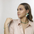 Pulseira Elos Cristal Verde Banho Ouro - comprar online