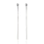 Brinco Fio Ponto de Luz 4mm Banho Ródio