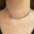 Colar Choker Bolinhas Folheado em Ródio Branco - comprar online