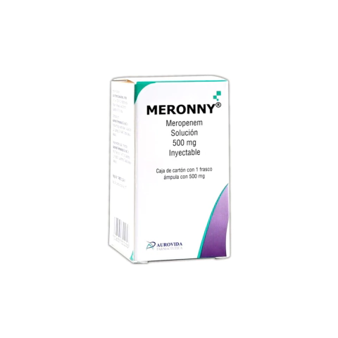 MERONNY (MEROPENEM) Sol. Iny. c/1 FCO. AMP. 500 MG