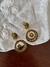 Brincos ouro damasquinado Toledo - Margot Vintage