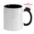 Caneca Branca com Alça Soft e Interior Preto – 325ml para Sublimação - comprar online