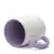 Caneca Branca com Alça Soft e Interior Lilás – 325ml para Sublimação na internet