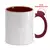 Caneca Branca com Alça Soft e Interior Marrom – 325ml para Sublimação - comprar online