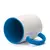Caneca Branca com Alça Soft e Interior Azul Claro – 325ml para Sublimação na internet