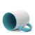 Caneca Branca com Alça Soft e Interior Azul Bebê – 325ml para Sublimação na internet