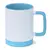 Caneca Branca com Alça Quadrada Soft, Base de Silicone e Interior Azul Bebê - 325ml para Sublimação na internet