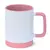 Caneca Branca com Alça Quadrada Soft, Base de Silicone e Interior Rosa Bebê - 325ml para Sublimação na internet