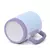 Caneca Branca com Alça Quadrada Soft, Base de Silicone e Interior Lilás - 325ml para Sublimação - Ponto da Sublimação