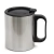 Caneca de Aço Inox para Sublimação com Tampa e Alça Plástica - 250ml