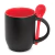 Caneca Magica Fosca com Colher e interior Vermelho - 325ml - comprar online
