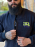 BLUSA EM MOLETOM CARECA IDR I PRETO FLUORESCENTE E ROXO