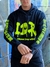 BLUSA EM MOLETOM IDR INSANOSDR PRETO E FLUORESCENTE na internet