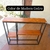 Mesa de arrime recibidora estilo industrial - Modelo Lirio en internet