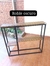Mesa de arrime recibidora estilo industrial - Modelo Lirio - GO DISEÑO Y ARTE