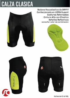 Imagen de calza ciclismo corta hombre steven c