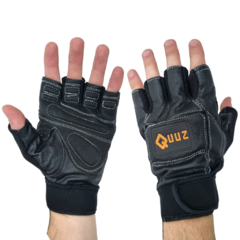 Guantes cuero Fitness leather gloves quzz en internet