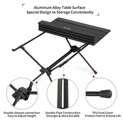 MESA DESMONTABLE DE ALUMINIO BLACK en internet