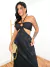 Vestido Longo Amarração no Pescoço com detalhe em Argola - Japa Modas & Tricot