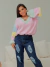 Blusa Candy Tricot Angorá Manga Longa na internet