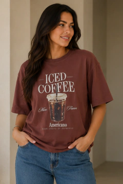 T-Shirt Oversized EmpodereTee Premium– Iced Coffee - comprar online