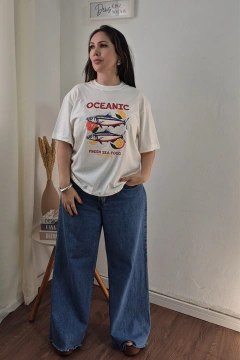 T-Shirt Oversized EmpodereTee Premium– Ocean Sardine na internet