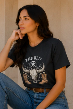 T-shirt country - Wild West na internet