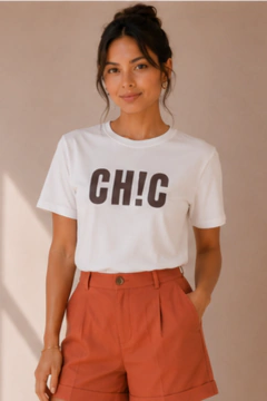 T-shirt Premium - 100% algodão - CH!C