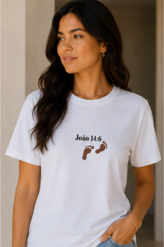T-shirt Premium - 100% algodão - João 14:6