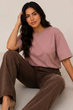 T-Shirt Oversized Premium – Rosê gold na internet