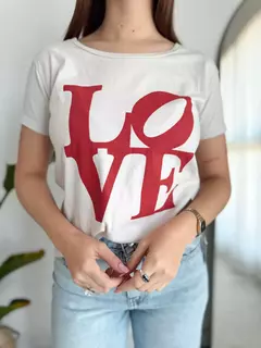Remera love - tienda online