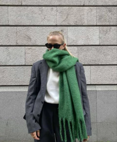 Bufandon Nube Verde Oscuro - comprar online