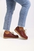 Zapatilla de Cuero Madrid Bordo - tienda online