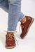 Zapatilla de Cuero Madrid Bordo en internet