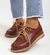 Zapatilla de Cuero Madrid Bordo - comprar online