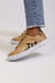 Zapatilla Valencia de Cuero Camel con Print Animal y Tachas - comprar online