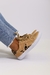 Zapatilla Valencia de Cuero Camel con Print Animal y Tachas en internet