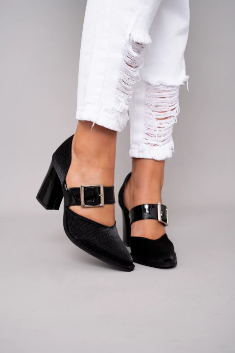 Zara Croco Negro - comprar online