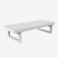 Suporte de mesa ou Stand Mesa para monitor na cor branca, com design moderno e minimalista. 