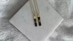 Colar Duplo Olhar/Sorriso Personalizável Duplo (LEIA A DESCRIÇÃO) - Ashira