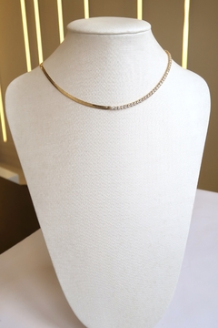 Colar Choker Riviera com Malha